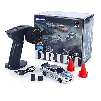 Amazon.co.jp: wheelfun 1/43 RCレーシングカー R34 ラジコン